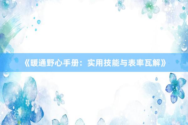 《暖通野心手册:实用技能与表率瓦解》
